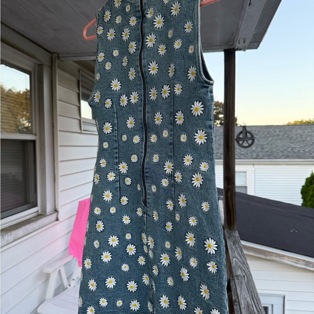 Alice + Olivia Blue Floral Mini Dress - Picture 5 of 5